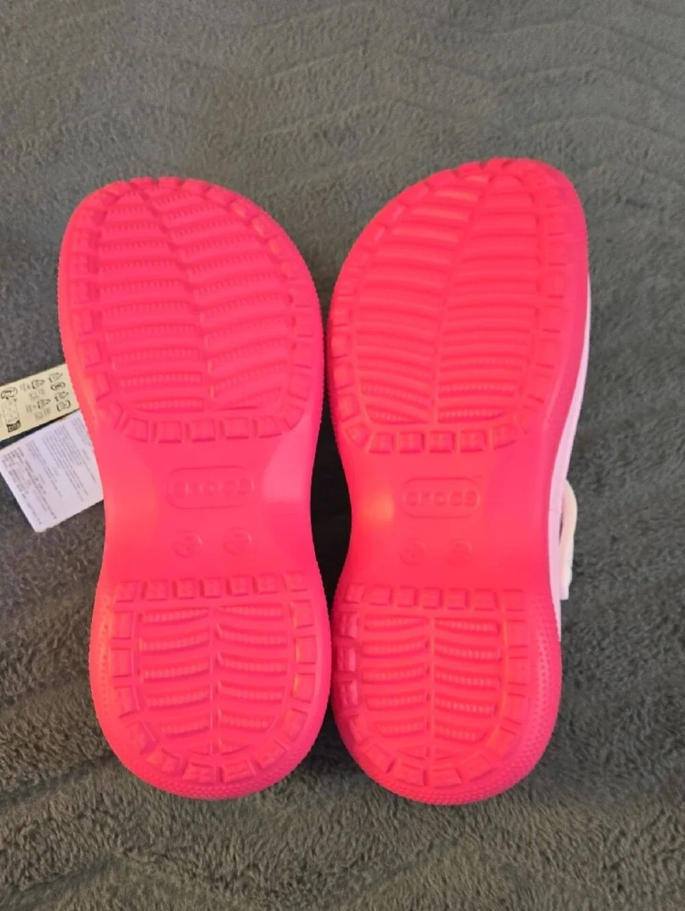CROCS Light Pink Unisex Crocs with Pink Trim